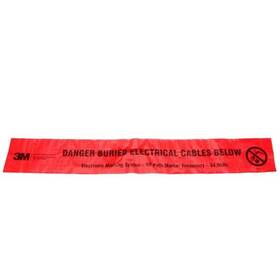 3m 051144062607 Electronic Marking System Ems Caution Tape 7902 Red 6 In Power 500 Ft