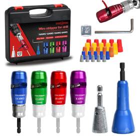 Angelsword 760218604062 Wire Stripper And Twister Tool For 4 Pc 8-14 Awg Colorful