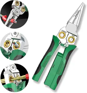 Ws-05 Boxonly 8-in-1 Wire Strippers With Electricity Measurement Function Green