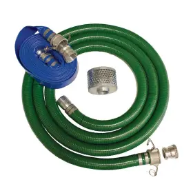 Brhk4 Brave 4- Inch Hose Kit 20-ft. Suction 50-ft. Discharge Quick