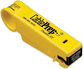 Cecominod025592 Cableprep Drop Stripping Tool Rg6/59 With Stop 1/4 X Prep Yellow