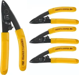 Cfs-3 Duogalia Duogalia-cfs-3-4pc 4pc Fiber Optic Stripper 3 Port Hole Stripping Black-yellow