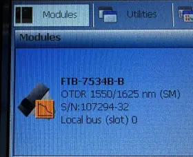 Ftb-7534b-b-ei Exfo Ftb-7500b Sm Otdr Module - 7534b-b-ei 1550/1625nm
