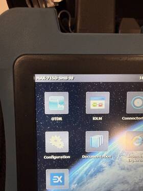 Exfo Max-715d-sm8-rf Maxtester Max-715d-rf Sm8 1310/1550 1650 Live Iolm Iadv - Pon/metro Tester