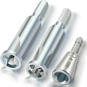 Feekoon Dc-feekoon-325 Wire Twisting Tool For Drill 3 Way/5 Way Twister And 6mm Hex Silver