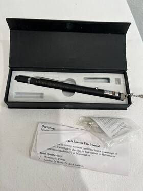 Fiberfault Vfl-350 Fiber Optic Visual Fault Locator Pen With Hard Case Floor-105