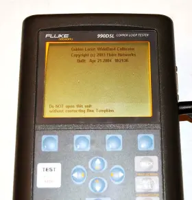 990dsl Fluke Copper Loop Tester