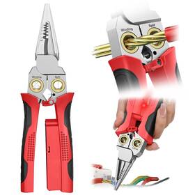 Gado 635412255245 Voltage Tester Pliers For Electrical Test And Wire Stripper Twister Cutt