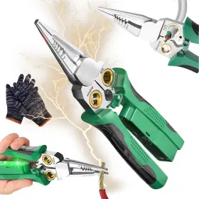7253777 Gitende 8 In 1 Wire Stripper With Voltage Tester Electric Pliers 2025 New Upgrade