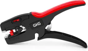 Gkg 791126448660 Upgraded Automatic Wire Stripper With Portable Red And Black