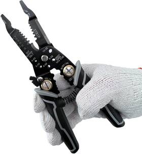 Groword 9hybxq 9 In 1 Wire Stripper Tool Strippers Electrical 8 Inch Cable Cutting Black