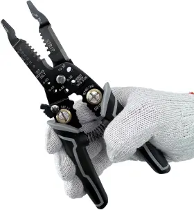 9hybxq Groword 9 In 1 Wire Stripper Tool Strippers Electrical 8 Inch Cable Cutting Black