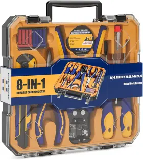 Hx1817 Haisstronica 8 In 1 Self-adjusting Wire Stripper Household Tool Yellow Blue