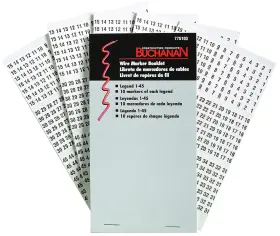 775103 Ideal Industries 781789000442 1-45 Wire Marker Booklet