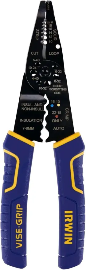 2078309 Irwin Vise-grip Wire Stripper 8 Inch Cuts 10-22 Awg 8-inch Multicolor