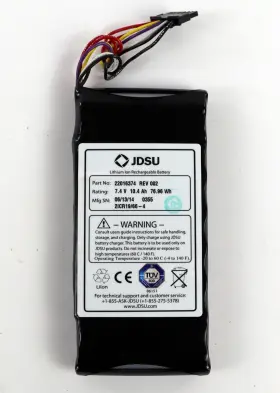 22016374 Jdsu Li Ion Rechargeable Battery 7.4v 10.4ah 76.96wh