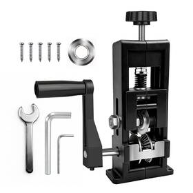 Jegxemt 251209 Wire Stripper Machine 2-in-1 Drill-powered And Hand Crank Manual Black