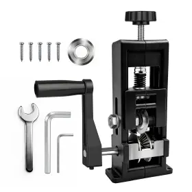 251209 Jegxemt Wire Stripper Machine 2-in-1 Drill-powered And Hand Crank Manual Black