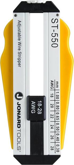 Jonard Tools St-550 18 To 28 Awg 3-57/64 Inch Length X 1-19/32 Height 19/32 Thickness