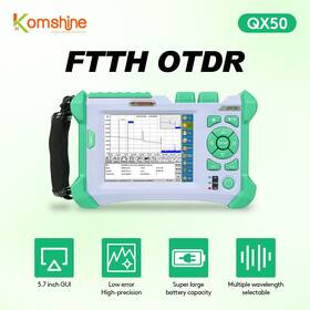 Komshine Qx50-otdr Qx50 Otdr Tester 5.7 Inch Touch Screen Display Can Test Sm/mm/ms/pon Wavelengths