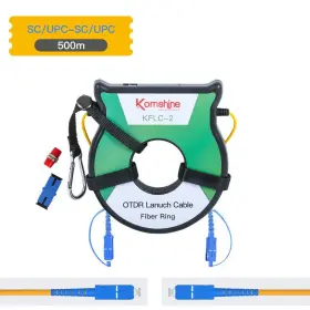 Upc-500m Komshine Otdr Launch Cable Box 500m Fiber Optic Rings For Sm Dead Zone Eliminator