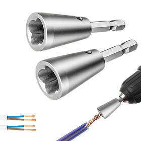 Kosybliyup Kosy020 4pcs Wire Twister Tool For Drill Nut 1/4 Inch Silver