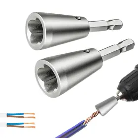 Kosy020 Kosybliyup 4pcs Wire Twister Tool For Drill Nut 1/4 Inch Silver