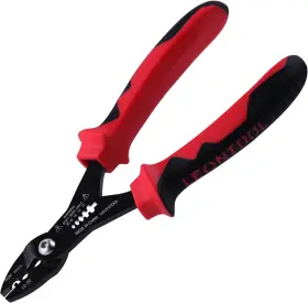7gd1908-fba Leontool 4-in-1 Multi Purpose Electricians Pliers With Wire Cutter Red And Black