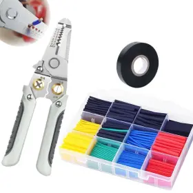 Luumeiy 739804996164 Wire Stripper Tool Set 7 In 1 Multifunctional Strippers With Heat