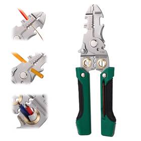 Lyreh 1058316 21 In 1 Wire Strippers Multifunctional Electrical Green Silver