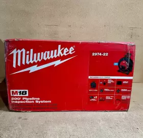 2974-22 Milwaukee M18 Cordless 200ft Pipeline Inspection System