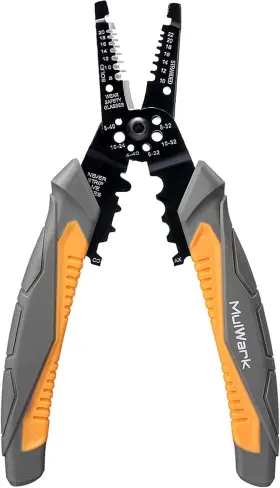 Mlk-53740 Mulwark 8 Inch Wire Stripper Tool Heavy Duty Cutters 22 Awg -