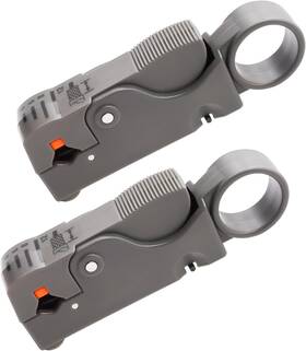 Mxuteuk G025-r/g026-gr-b 2pcs Coax Coaxial Cable Stripper Cutter Tool Gray Wire
