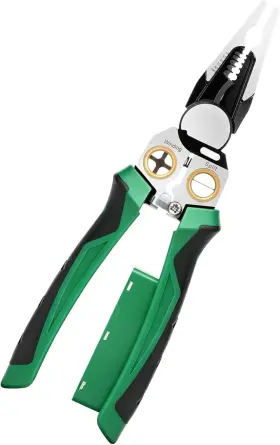Nenowond 790926417890 2025 Upgraded 8-in-1 Wire Stripper With Voltage Tester Green