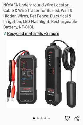 Noyafa Nf-818l Underground Wire Locator Cable Tracer Led Flashlight Rechargeable