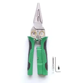 250916 Prtsrc 8 In 1 Electrical Wire Stripper With Voltage Tester Green