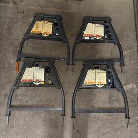 Radiodetection Ffl2 Lot Of 4 Pipe Locator A-frame And Transmitter Combo - Parts