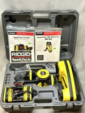 22163-21898 Ridgid Seektech Sr-60 Utility Line Locator With St-305 Transmitter Great Condition