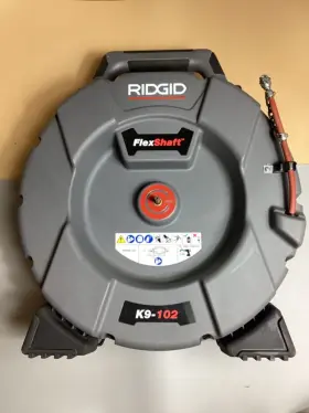 K9-102 Ridgid Flexshaft Drain Cleaning Machine With Chain Knocker And Carbide Tip
