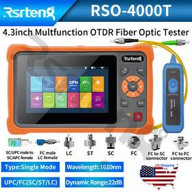 Rsrteng Rso-4000d 4.3-inch Otdr 1610nm 22db Opm Vfl Ols Ilom Rj45 Cable Test Rso-4000t