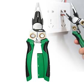 Sanfylikus 214106150 8-in-1 Wire Stripper With Voltage Tester Multifunctional Electric Green