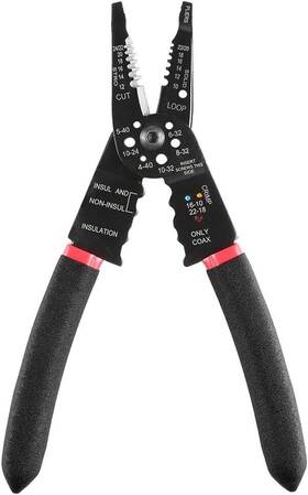 Solsop Wt-00 Multi-tool Wire Stripper Professional Stripping 8-inch Black