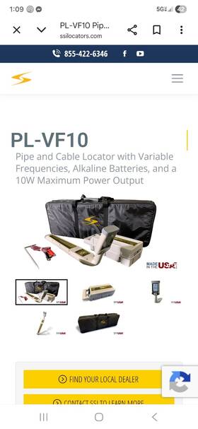 Subsurface Instruments Pl-vf10 Pipe And Cable Locator Transmitter 33 Khz