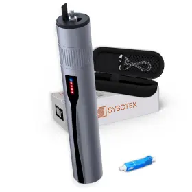 Rr01 Sysotek Fiber Optic Visual Fault Locator - Rechargeable Vfl Red Light Pen Retractab