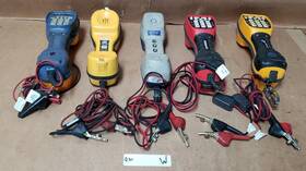 Temp / Verizon / Qwest/ Fluke Ts45s Lot Of 5 Harris And Other Ts52 Ts44 Pro Line Testers Q701 W