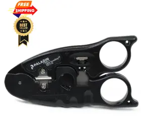 Pa1116 Tempo Paladin Tools Network Cable Cutter And Wire Stripper Regular Black
