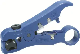 Pa70029 Tempo Datashark 70029 Universal Cutter-stripper For Flat Or Round Tv/utp Cable Blue