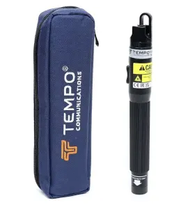 Vfl100 Tempo Visual Fault Locator Fiber Optic Cable Tester With Carrying Case