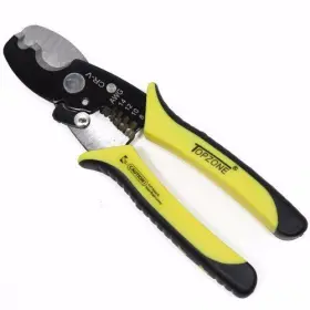 31e-699 Topzone A0 8 Inch Multifunctional Cable Wire Stripping Cutter Tool 8-14 Awg Yellow