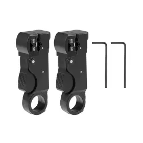 A19052200ux0031 Uxcell Rotary Coax Coaxial Cable Stripper Cutter Tool 3 Blades - 2pcs Black